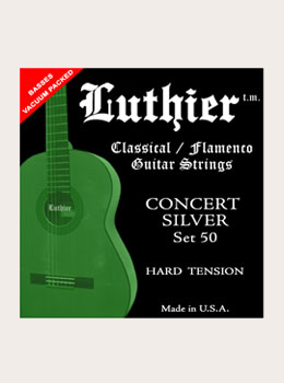 Luthier (cuerdas nylon)<br><br>Concert Silver /Set 50<br>hard tension